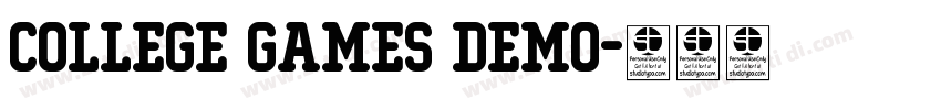 College Games Demo字体转换